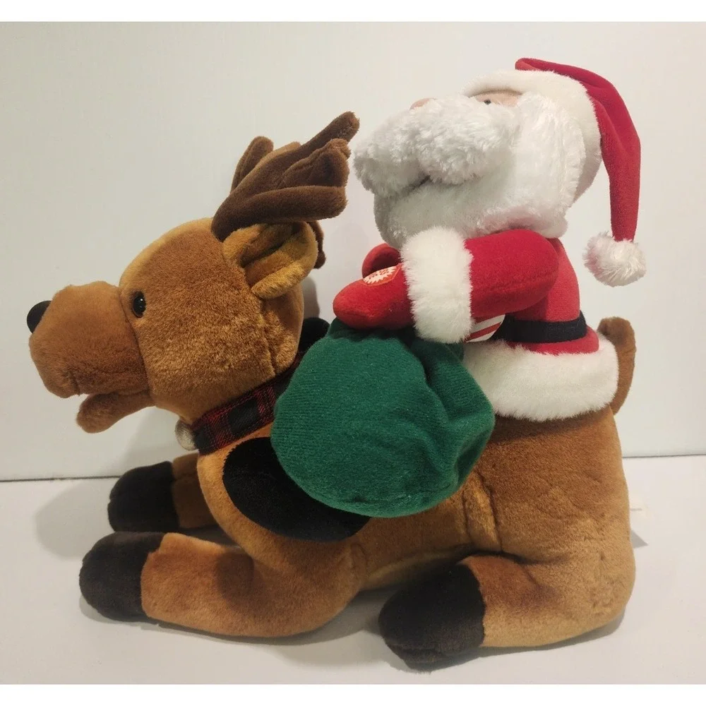 Avon 2001 Singing Santa and Reindeer -Meaning of Christmas - Tested/Works